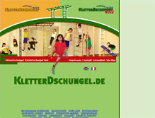 Tablet Screenshot of kletterdschungel.de